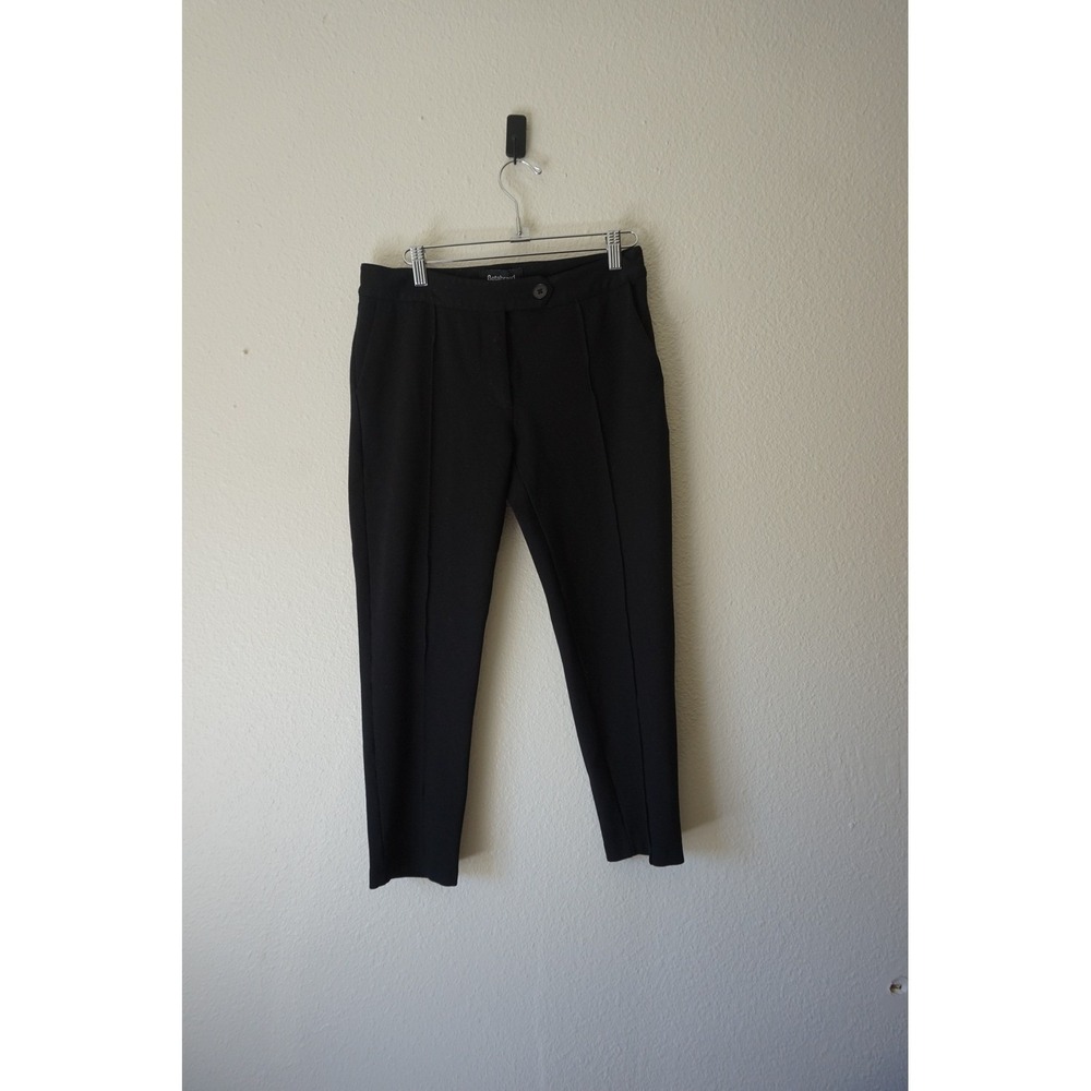 Betabrand Dress Pant Yoga Pants Ponte Workwear Office cropped Black 4 Petite